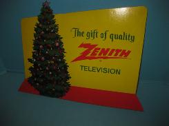 Zenith Television Die Cut Christmas Counter Displays