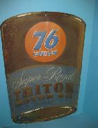 Union 76 Super-Royal Triton Motor Oil Embossed Sign