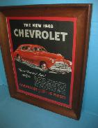 Framed Automobile Advertisements