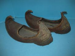 Hand Made Leather Curled Toe Shoes