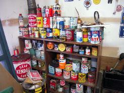 Large Collection of 1 Qt. Oil Cans