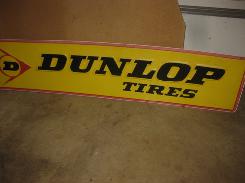 Dunlop Tires Embossed Sign