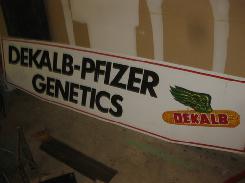 Dekalb-Pfizer Genetics Painted Metal Sign