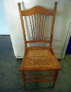 Early Oak Cane Seat Chair