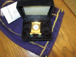 Welling Miniature Brass Novelty Clock