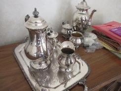 Oneida Ornate Silver Service Set
