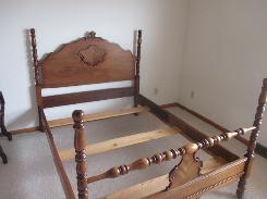National Furniture Co. Early American Walnut Bedroom Set