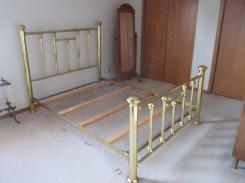 Antique Heavy Brass Queen Size Bed Frame
