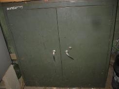 Equipto Green Metal 2 Door Cabinet