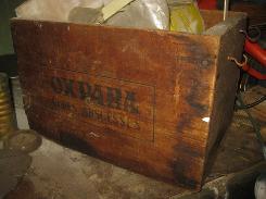 Oxpara Cures Abscesses Wooden Box