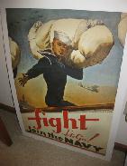 Fight Let's Go! Join the Navy Poster