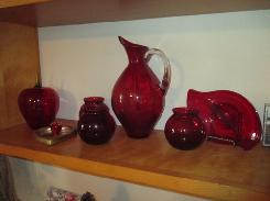 Ruby Glassware Collection
