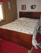 Walnut Deco Burled Bedroom Set