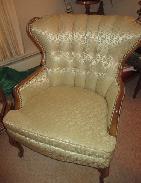 Old Floral Upholstered Chair