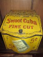 Sweet Cuba Light Fine Cut Counter Top Tobacco Tin Container