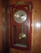 Ingram Model J Walnut Case Wall Clock 