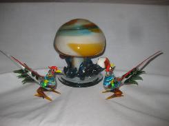 Blown Art Glass Mushroom