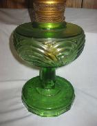 Aladdin Green Kerosene Lamp