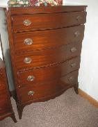 6 Pc. Walnut Period Federal Style Bedroom Set