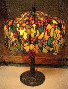  Quality Leaded Art Glass Table Lamp