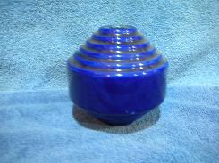 Cobalt Glaze Stoneware Lightning Rod Globe