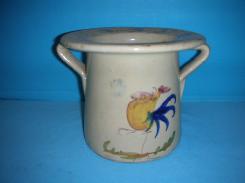 Art Pottery Rooster Hat Vase