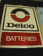 Delco Batteries DS Painted Sign