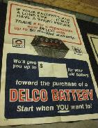 Delco Battery Poster