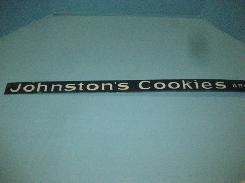 Johnstons Cookies and Crackers Porcelain Sign
