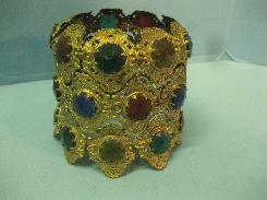Jeweled & Brass Lamp Shade