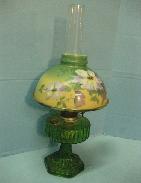 Aladdin Corinthian Green Table Lamp