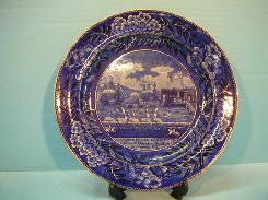 Flow Blue Clews Staffordshire Plate