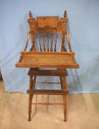 Fancy Oak High Chair
