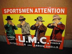  U.M.C. Smokeless Powder Porcelain Sign