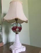 Joe St. Clair Art Glass Paper Weight Lamp