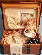 French Doll & Trunk