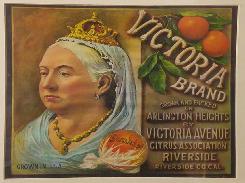  Victoria Brand Sunkist Crate Label 