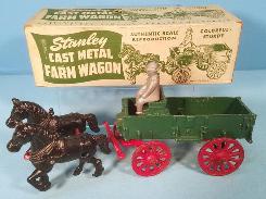 Stanley Toy Co. Horse Drawn Farm Sets