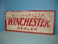  Winchester Authorized Dealer Metal Sign