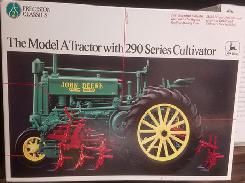                    John Deere Model A Tractor with 290 Series Cultivator 