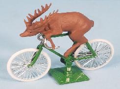Deer on Bicycle 'Customer Round' Up Display 