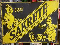 Sakrete Concrete & Mortar Mixes Metal Sign 