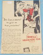 Shell Tractor Oil Advertisement 