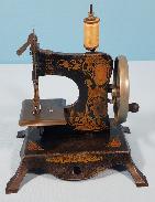 Lindstrom Child's Tin Litho Sewing Machine 