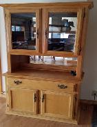 Oak Hutch Cupboard & Corner Cabinet