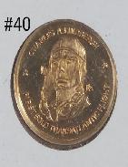    Gold 50th Anniv. First Solo Transatlantic Flight Coin