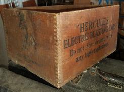 Hercules Electric Blasting Caps Dovetailed Crate 