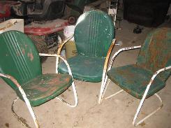  Vintage Metal Lawn Chairs