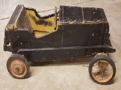  1950's Wooden Soapbox Derby Car 