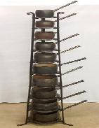   Outstanding Cast Iron 10-Tier Graduated Pot Stand